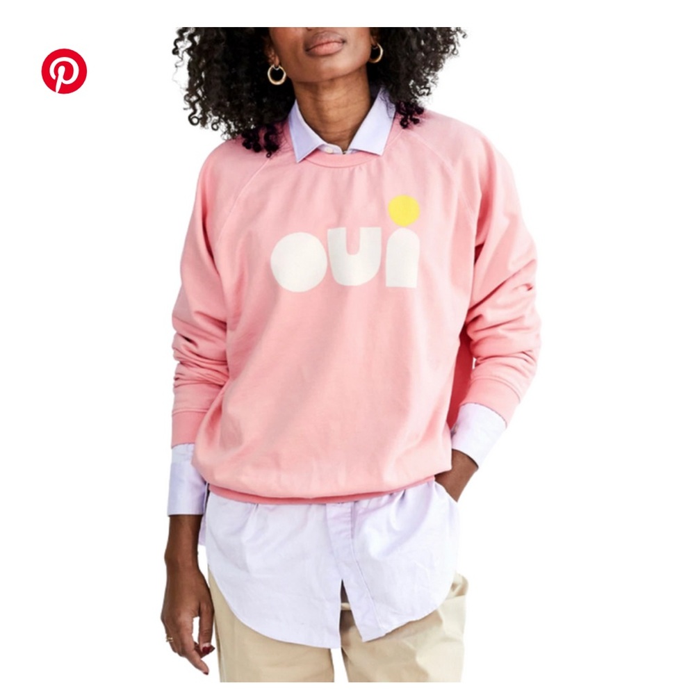 BRAND NEW WITH TAGS Clare V Oui Sweatshirt sz small